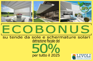 ECOBONUS DETRAZIONE 50% TENDE DA SOLE